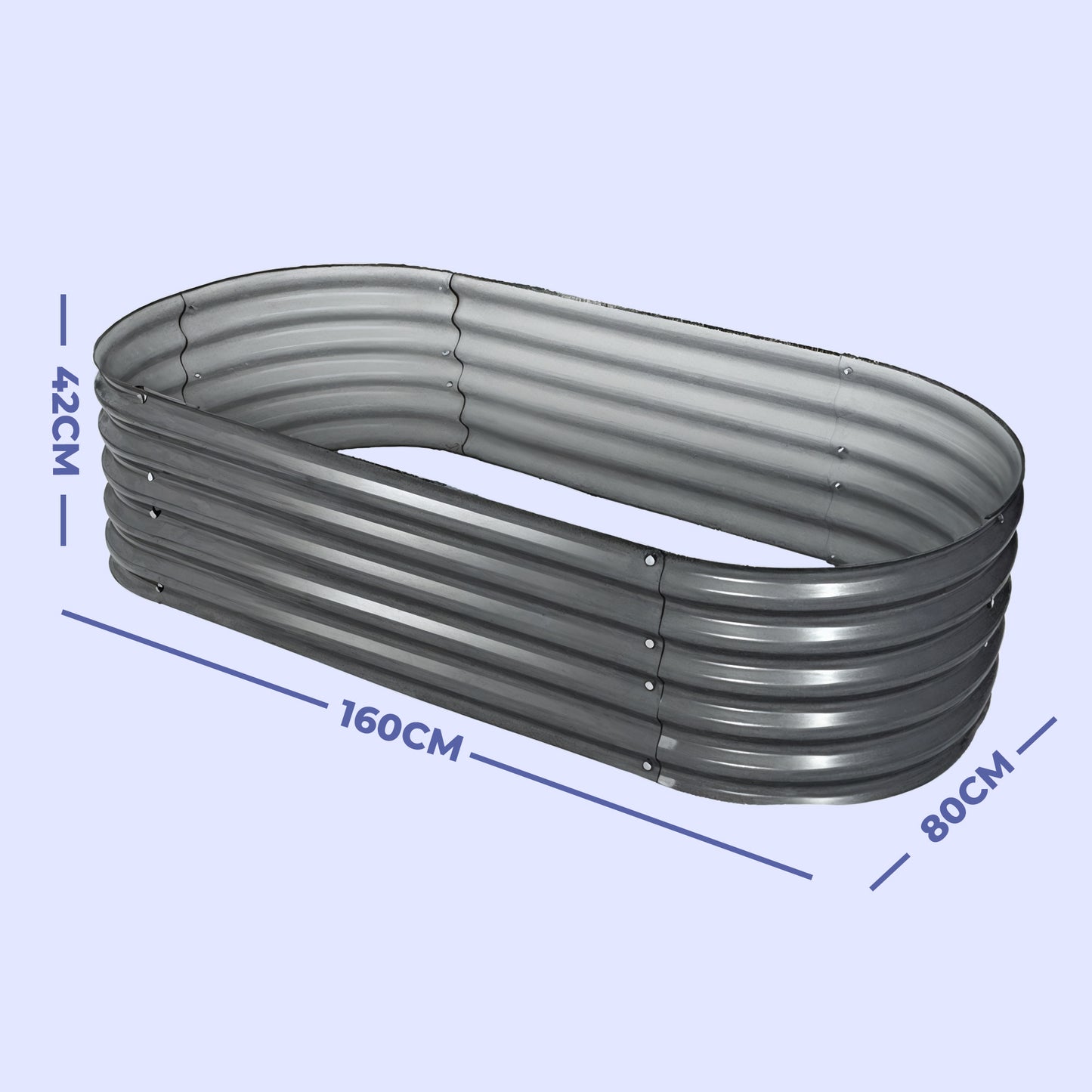 Galvanised Steel Raised Garden Bed - Easy Installations