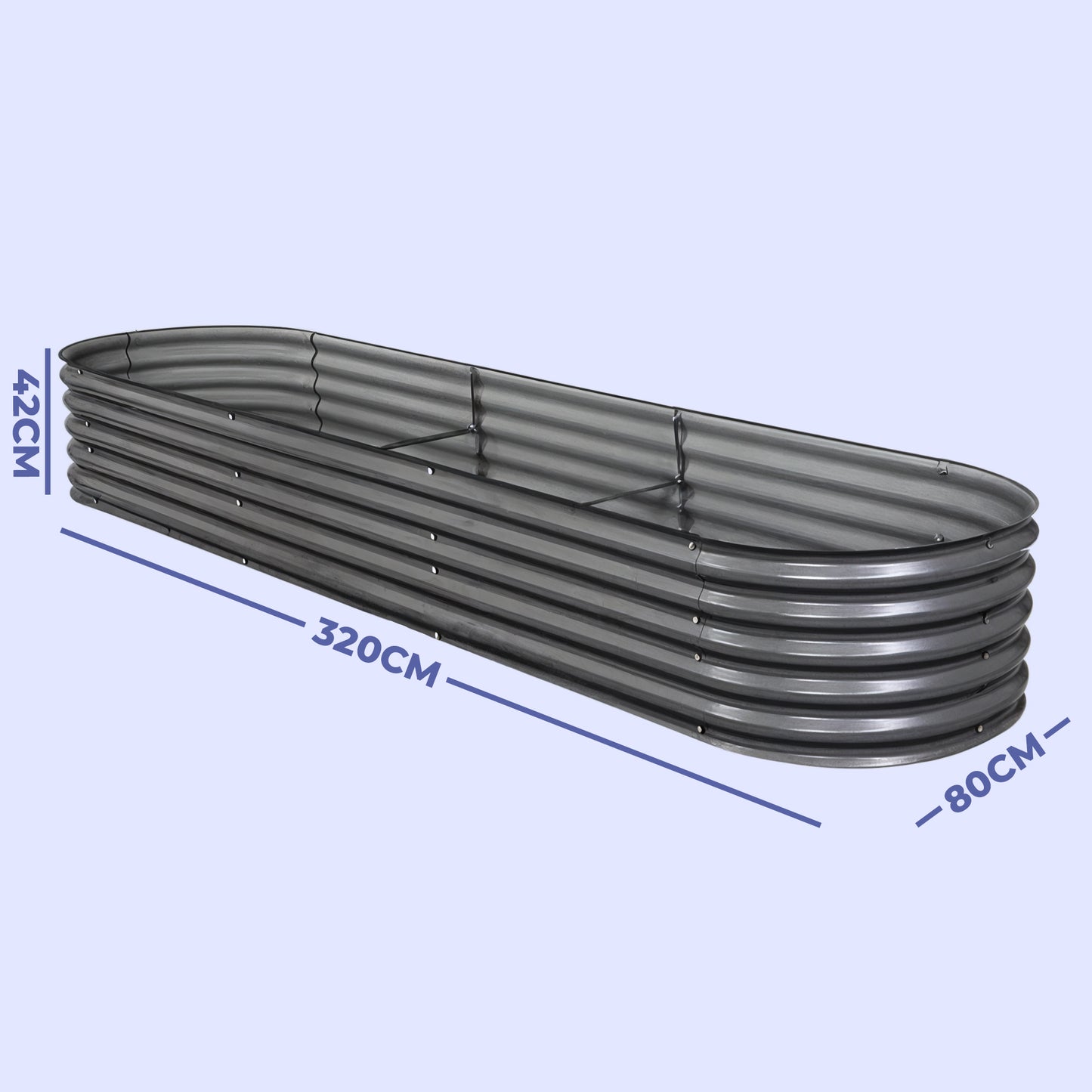 Galvanised Steel Raised Garden Bed - Easy Installations