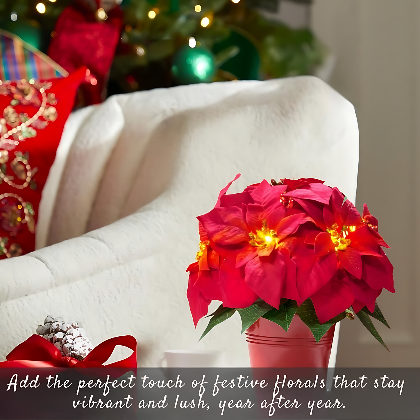 Red Poinsettia - Illuminate Your Holidays with Elegance
