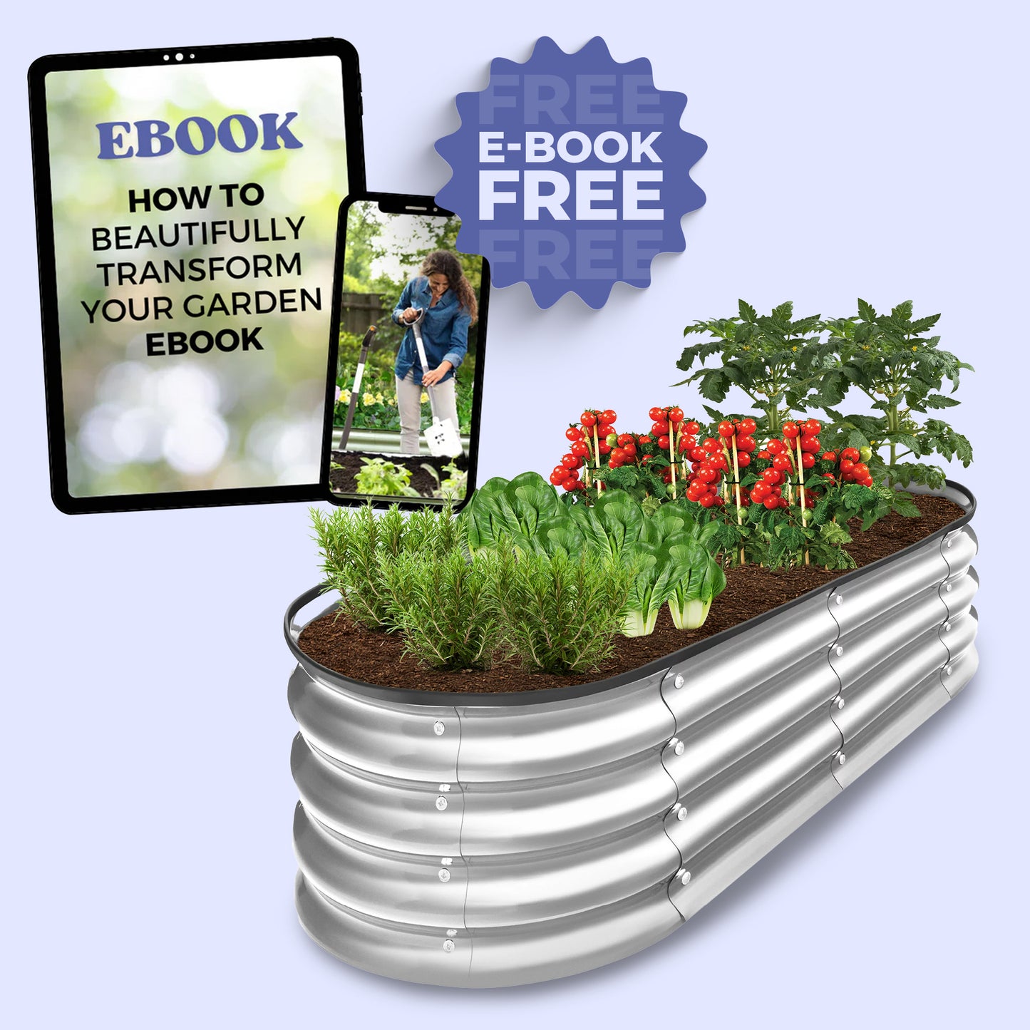 Galvanised Steel Raised Garden Bed - Easy Installations