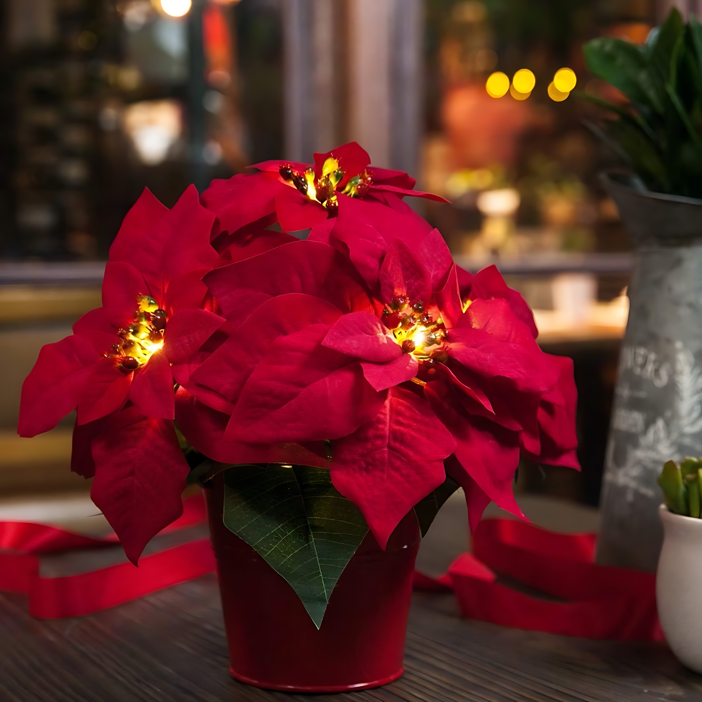 Red Poinsettia - Illuminate Your Holidays with Elegance