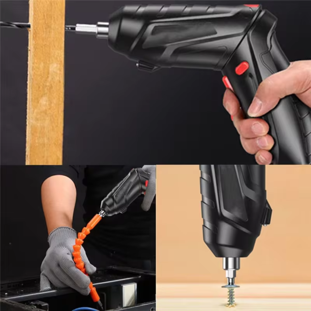 Electric Cordless Screwdriver - Lightweight Tool, Heavy-Duty Power