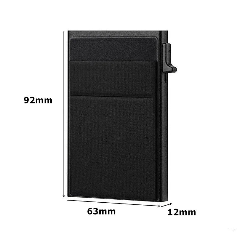 Minimalist RFID-blocking card holder wallet - Design with upto 8 cards capacity