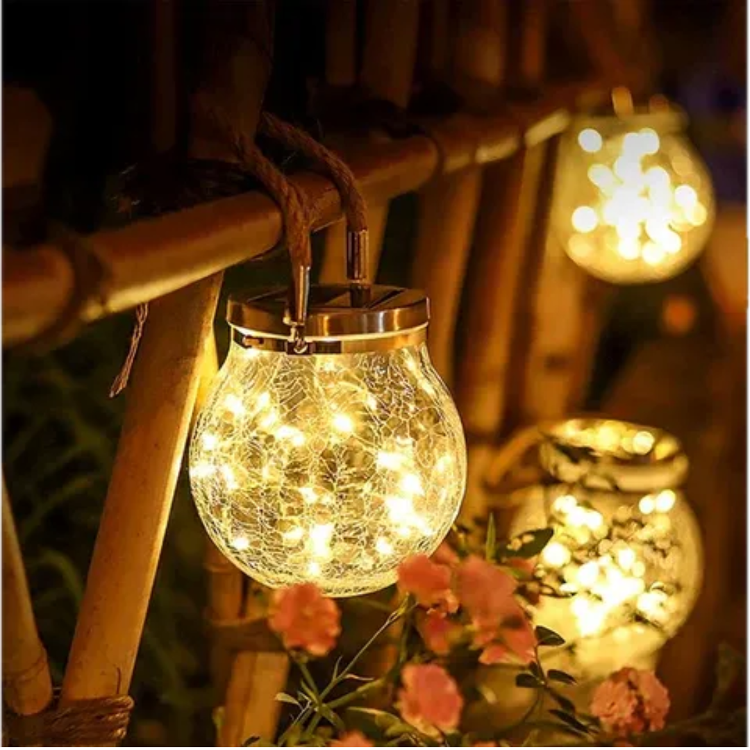 Cracked Glass Solar Light