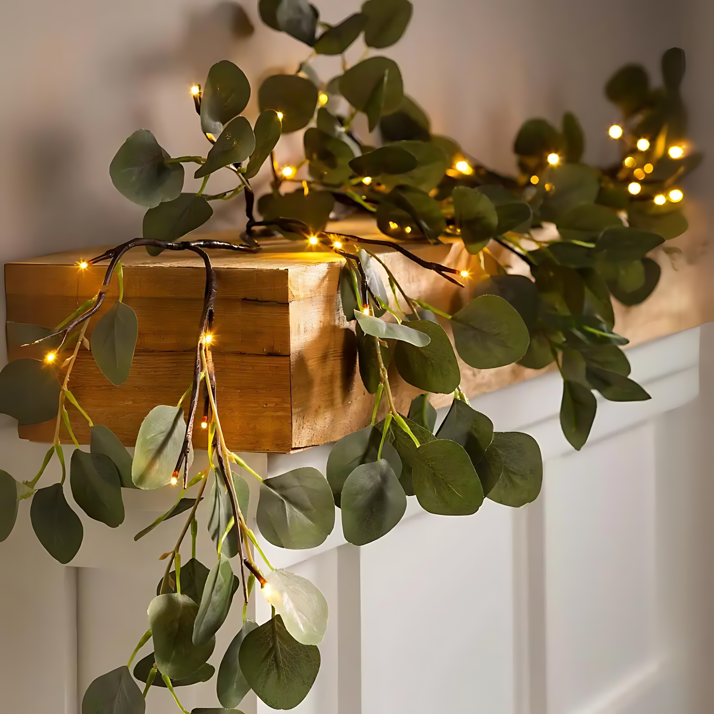 Glowing Eucalyptus Branch- Effortless ambiance for any occasion.
