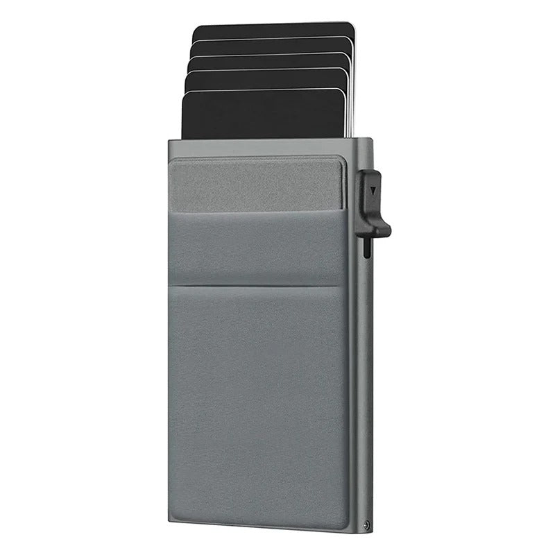 Minimalist RFID-blocking card holder wallet - Design with upto 8 cards capacity