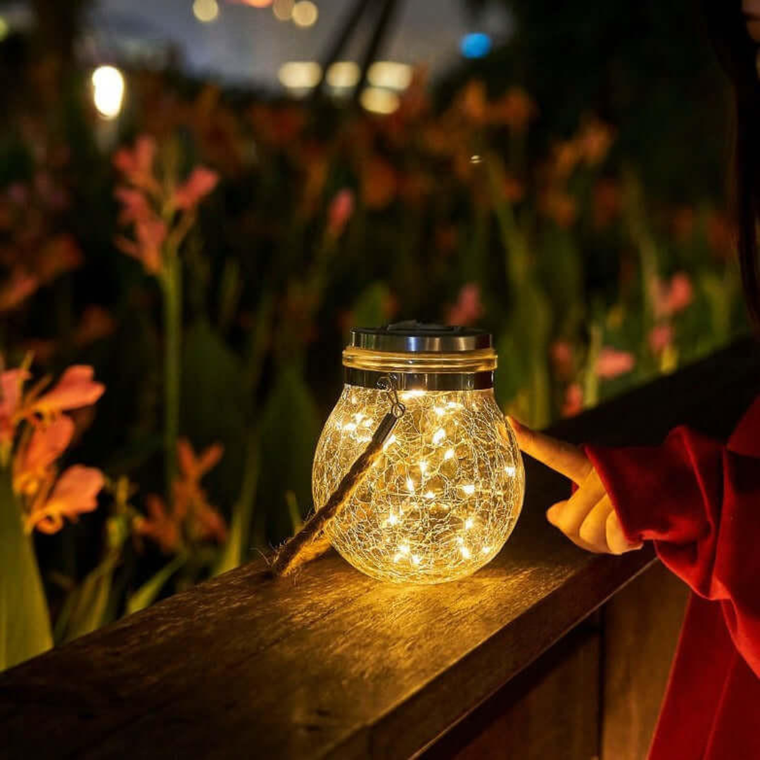 Cracked Glass Solar Light