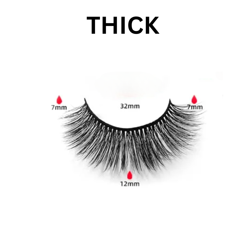 Reusable Self Adhesive Eyelashes - Application in 3 Seconds