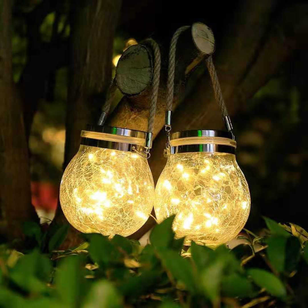 Cracked Glass Solar Light
