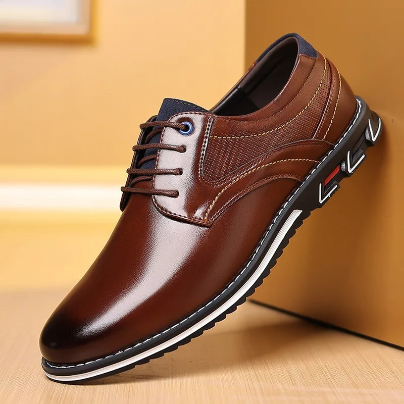Men Oxford Leather Dress Shoes - Stay Comfortable in every occasion Work, Office or at Party