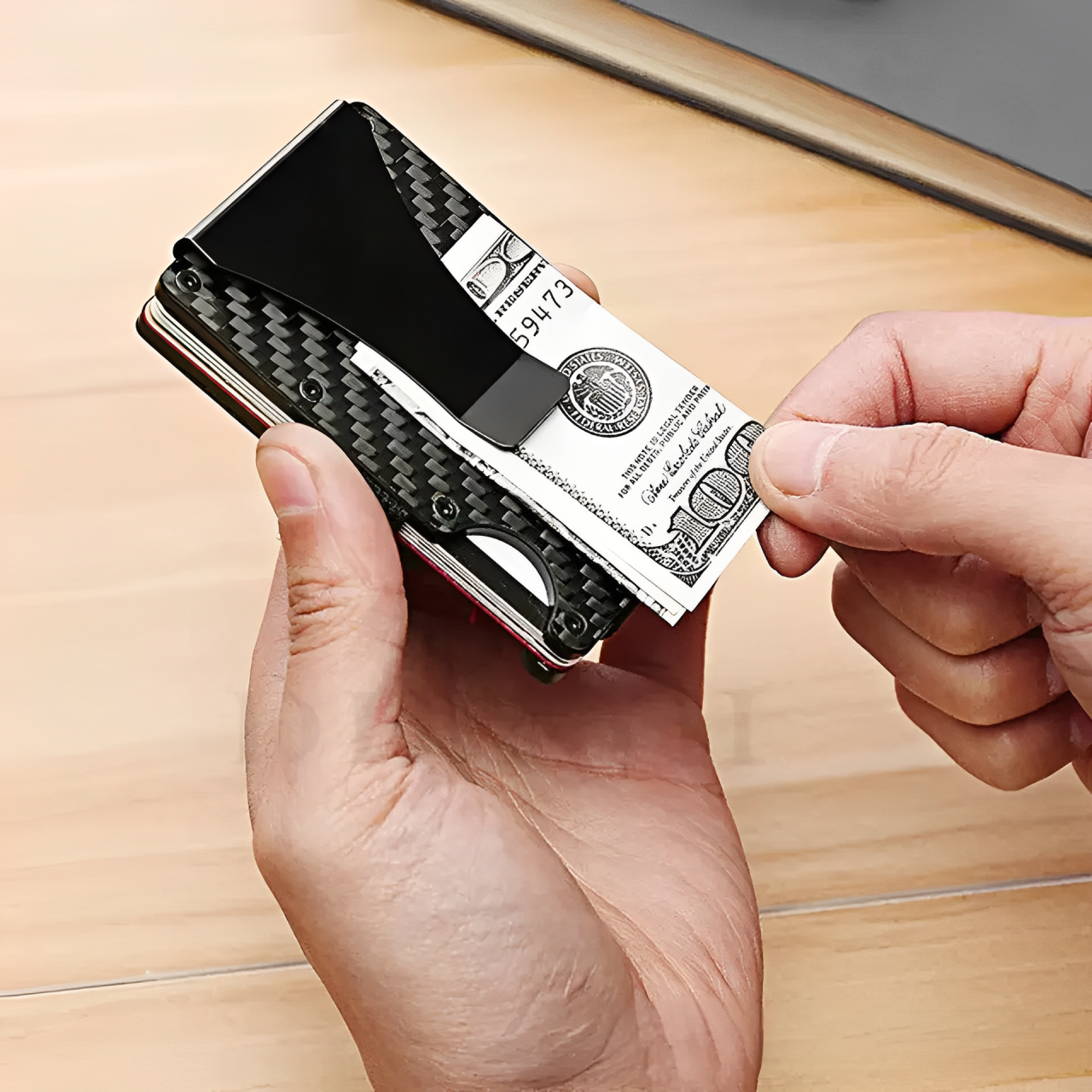 Men's Sleek Wallet - Holds up to 15 cards