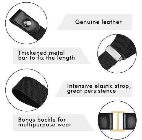 Buckle Free Belt - Comfortable and Trendy - One Size Fits All