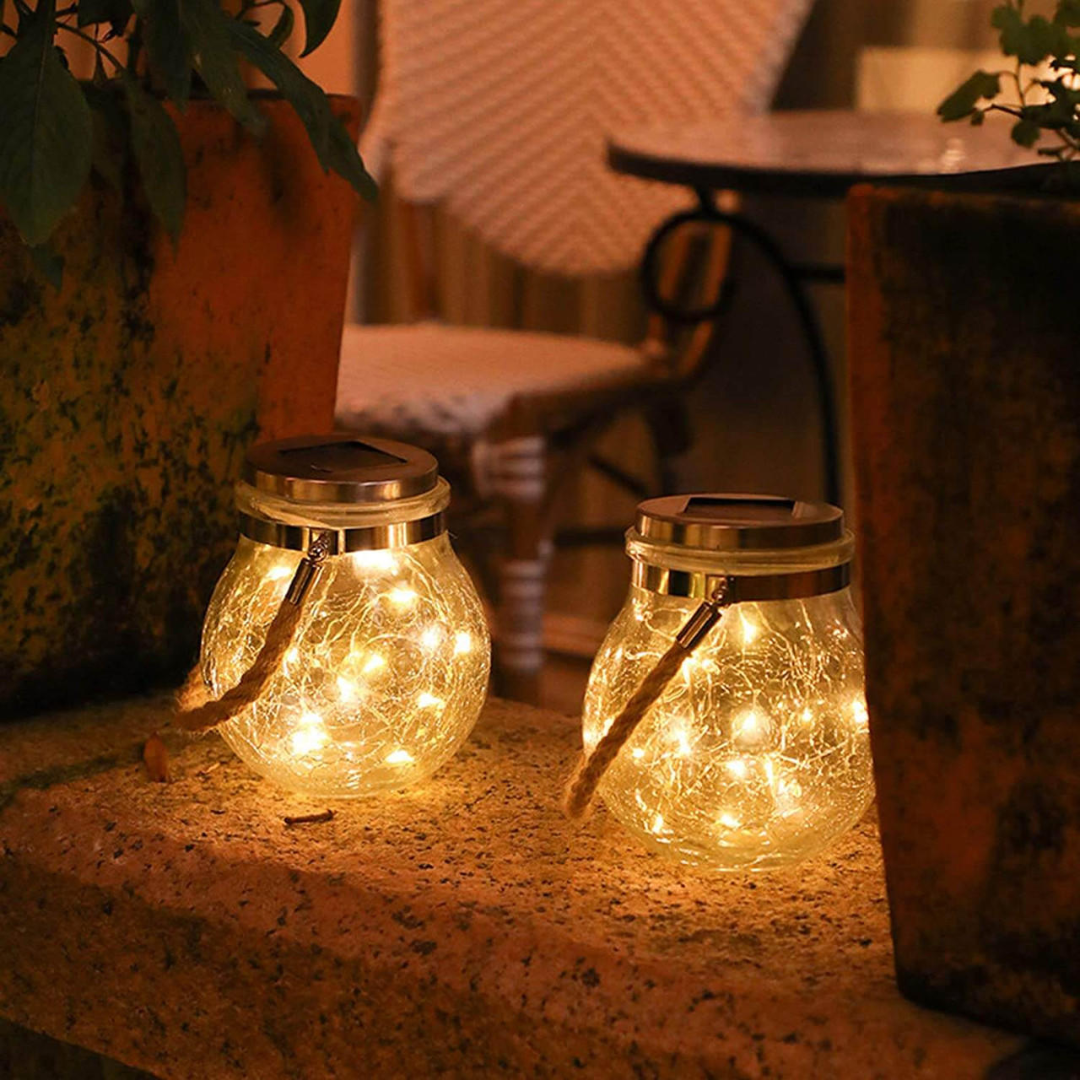 Cracked Glass Solar Light