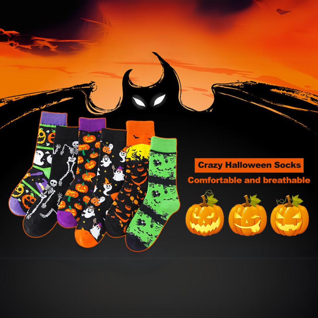 Non-Binding Halloween Compression Socks - Enhanced Leg Comfort All Day!