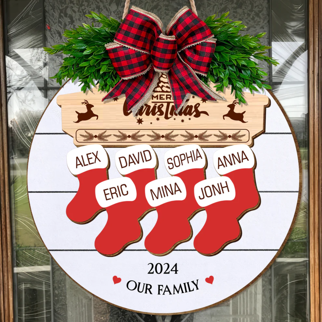 Christmas Ornament in Personalized Wood Design