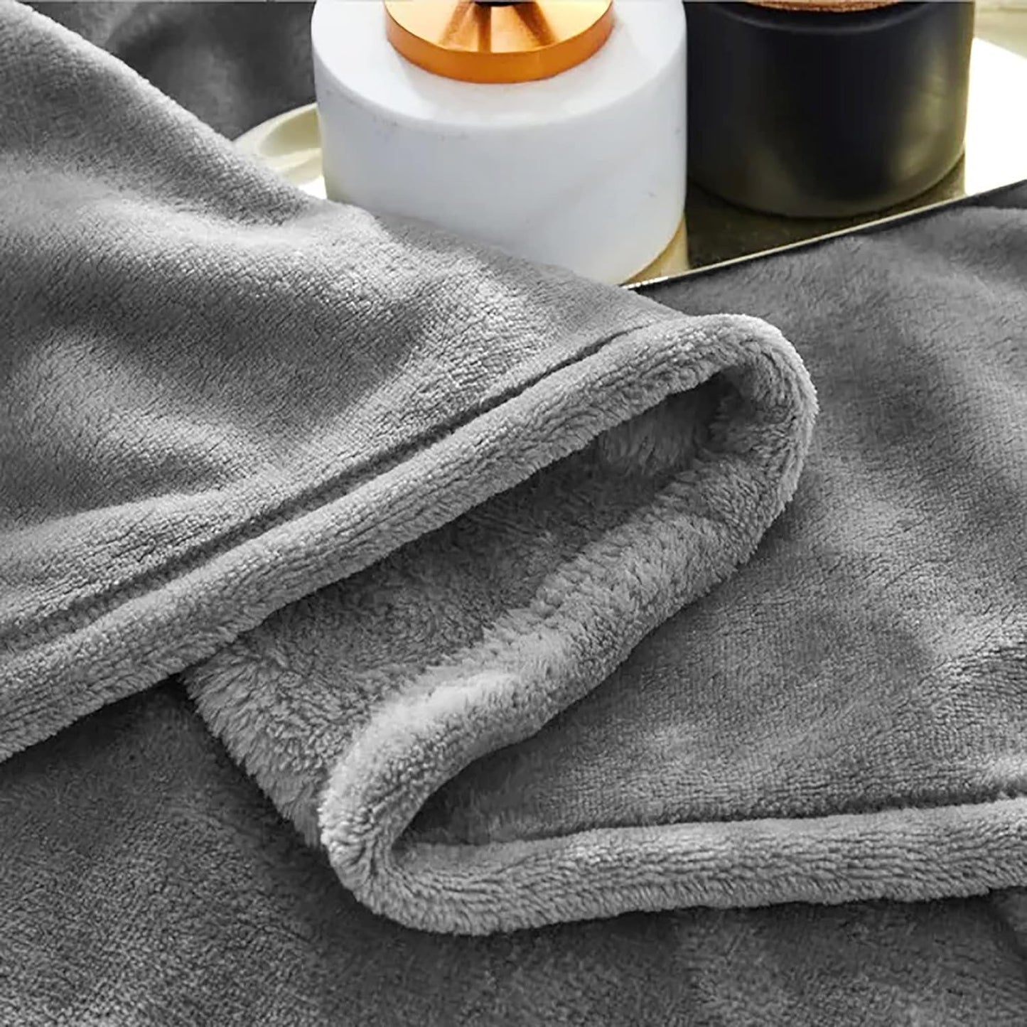 Fleece Large Sofa Throw Light Weight Faux Fur Blanket