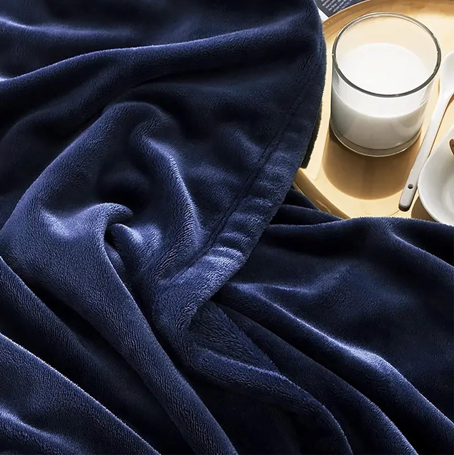 Fleece Large Sofa Throw Light Weight Faux Fur Blanket