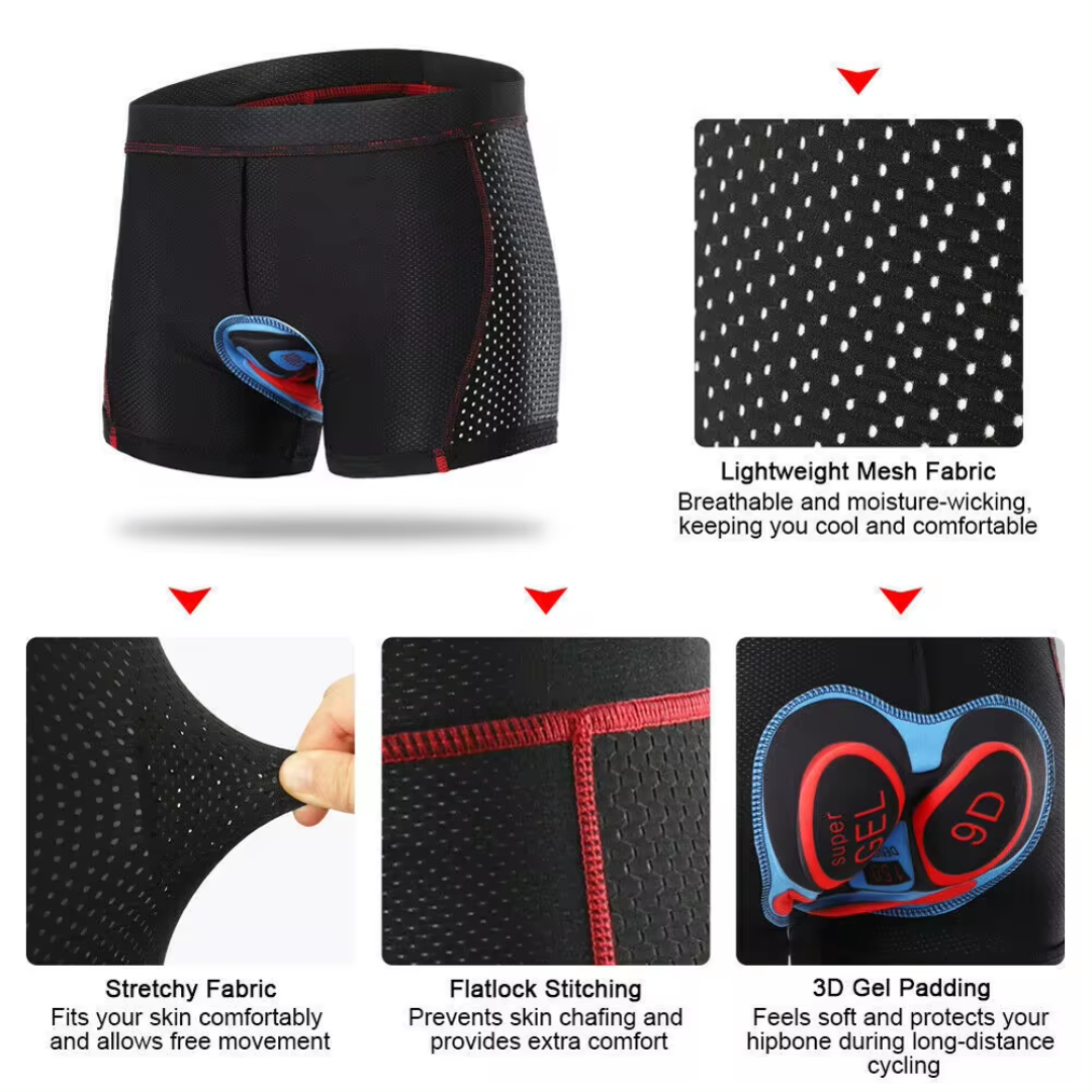 Motorcycle Protection Shorts - Reduces discomfort on long rides