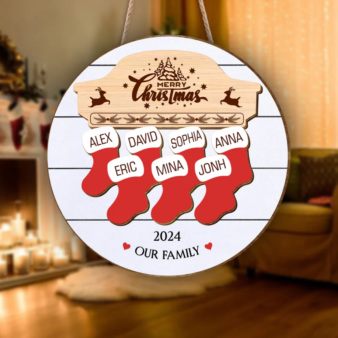 Christmas Ornament in Personalized Wood Design