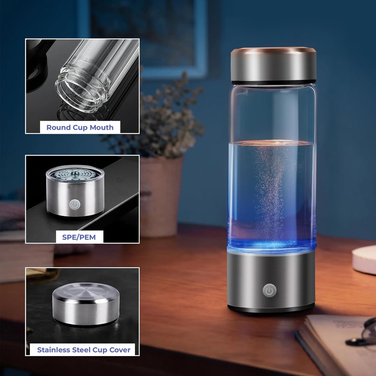 Hydrogen Water Ionizer Bottle – Improves Overall Well-being