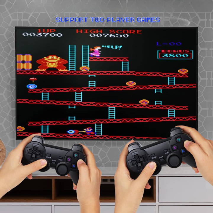 Nostalgia Stick Game with 2 controllers - Reminisce Childhood Memories