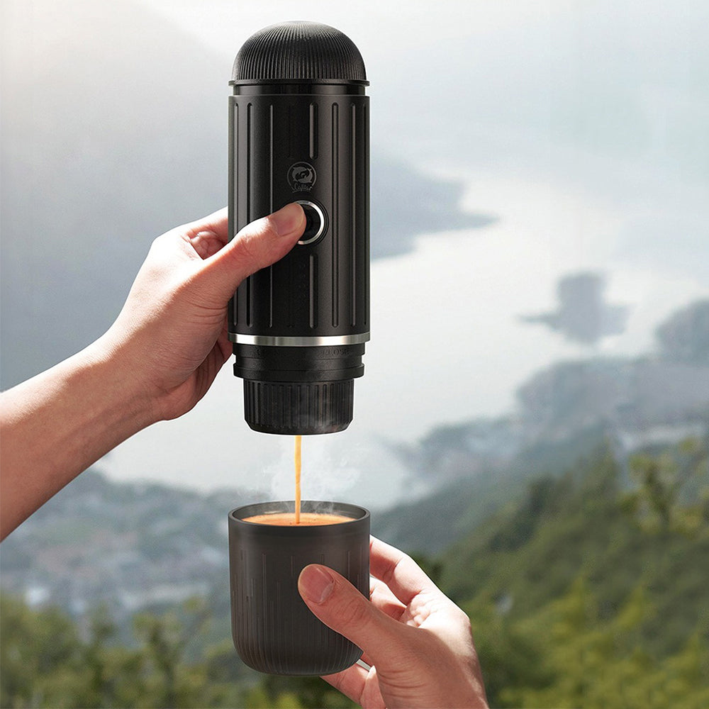 Self-Heating Portable Electric Espresso Machine with USB-C Charger For Ground Coffee & NS Capsules