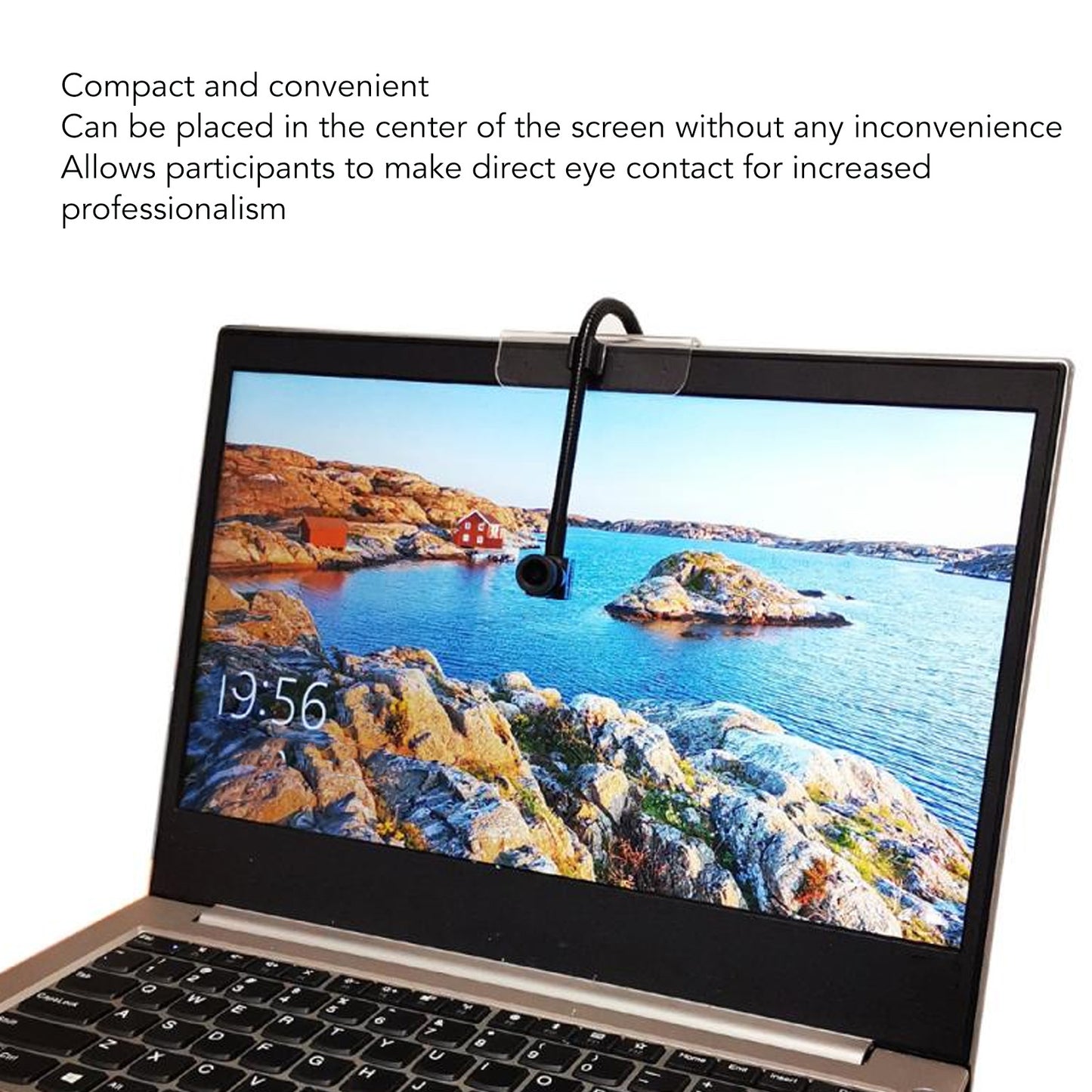 Eye to Eye Webcam Camera with builtin microphone for more focussed and engaging online meetings