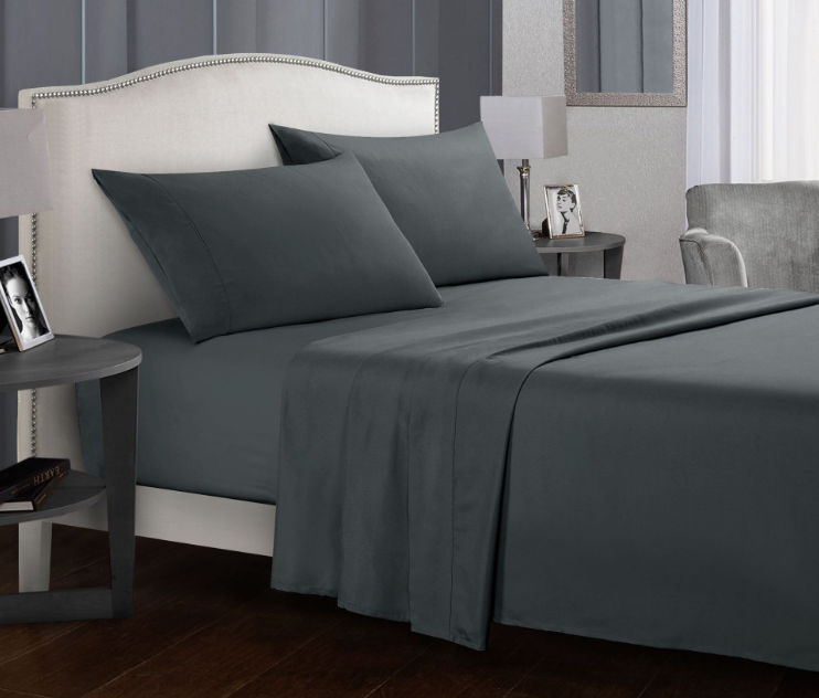 Ultra Soft Flat & Fitted Sheet Set for Twin/Full/Queen/King/California King Size Bed