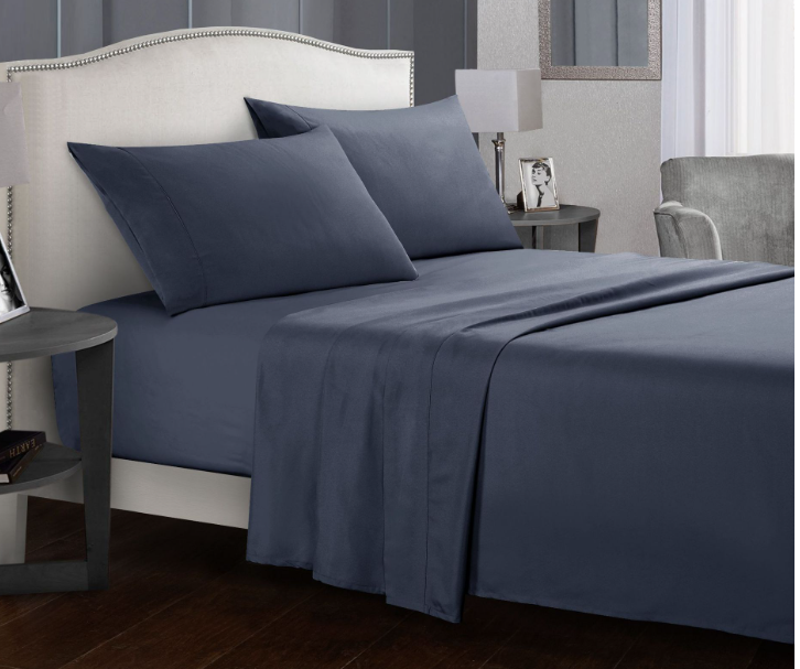 Ultra Soft Flat & Fitted Sheet Set for Twin/Full/Queen/King/California King Size Bed