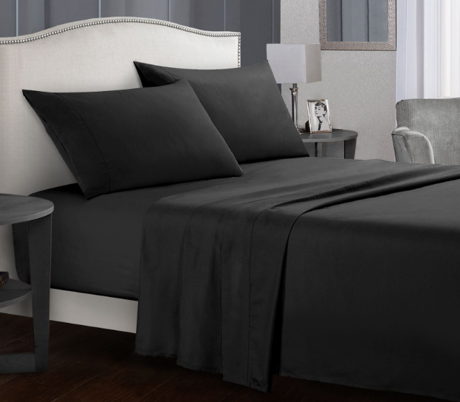 Ultra Soft Flat & Fitted Sheet Set for Twin/Full/Queen/King/California King Size Bed