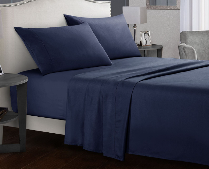 Ultra Soft Flat & Fitted Sheet Set for Twin/Full/Queen/King/California King Size Bed