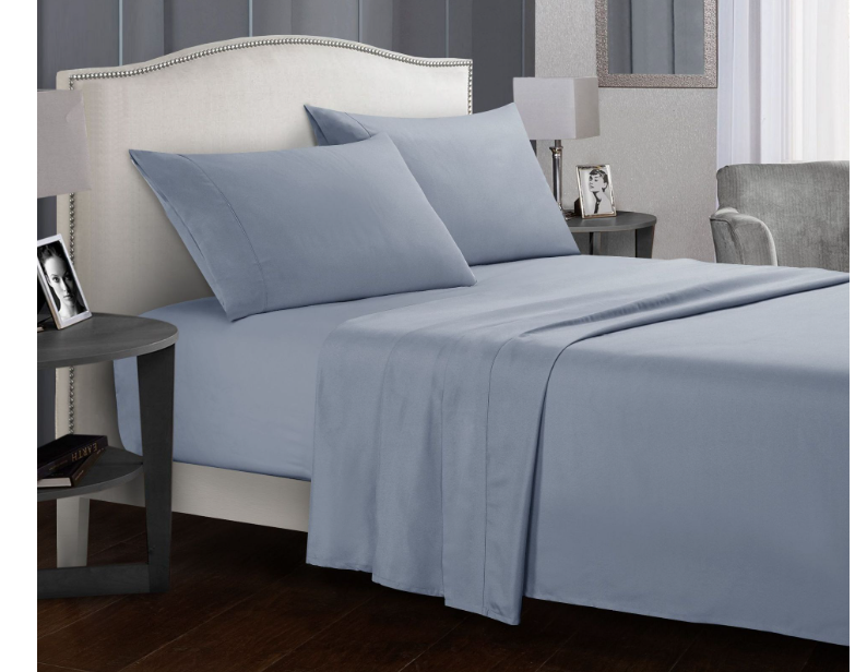 Ultra Soft Flat & Fitted Sheet Set for Twin/Full/Queen/King/California King Size Bed