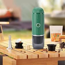 Self-Heating Portable Electric Espresso Machine with USB-C Charger For Ground Coffee & NS Capsules