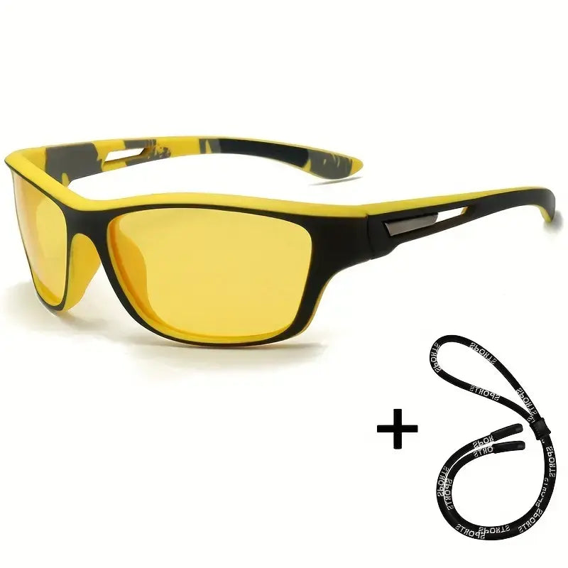 Men's Outdoor Sports Sunglasses with Anti-glare Polarized Lens - Fishing & Other Sports Activities
