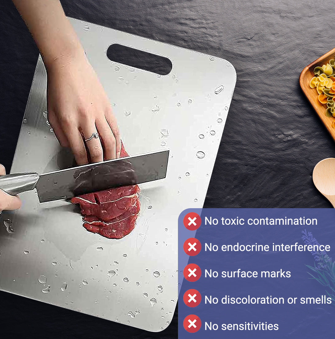 Stainless Steel Cutting Board - Resists stains and scratches