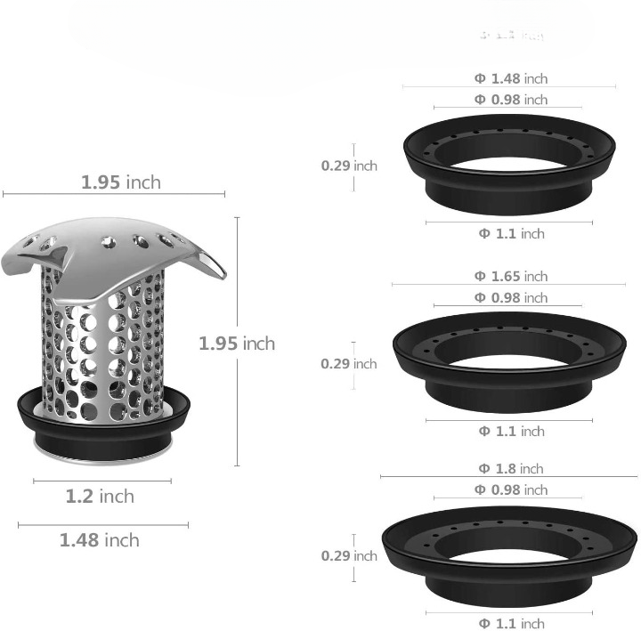 BathTub Drain Hair Catcher – Effortlessly Catches Hair Without Clogs