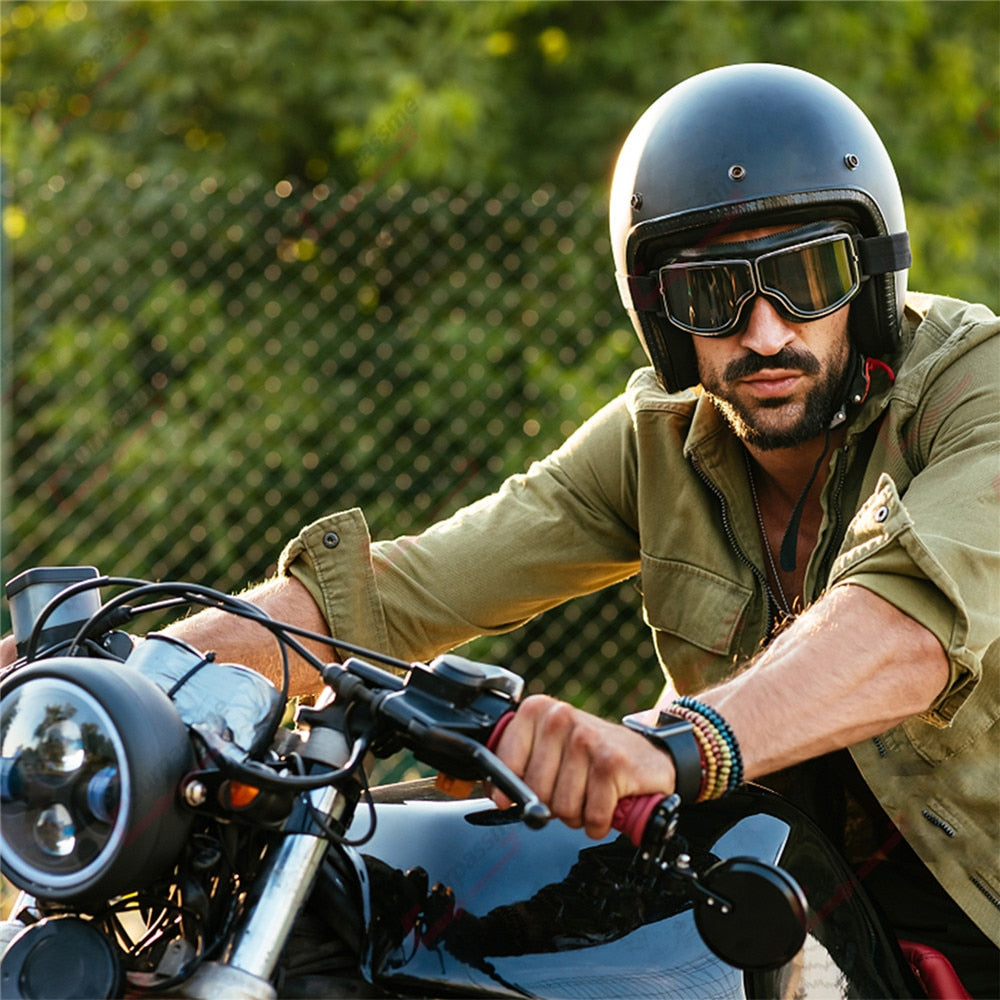 Vintage Motorcycle Goggles Modern Aussies