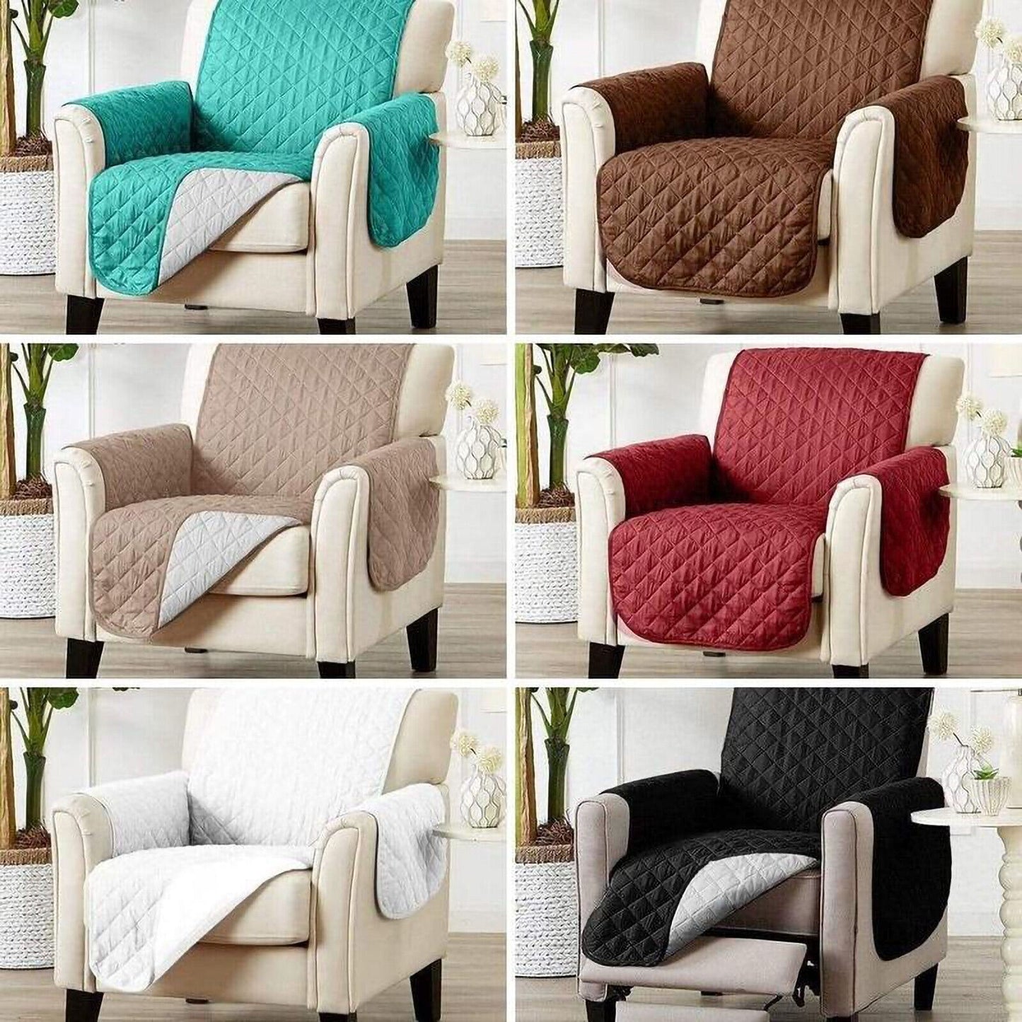1/2/3 Seater Pet Sofa Protector Cover Quilted Couch Covers Lounge Slipcover