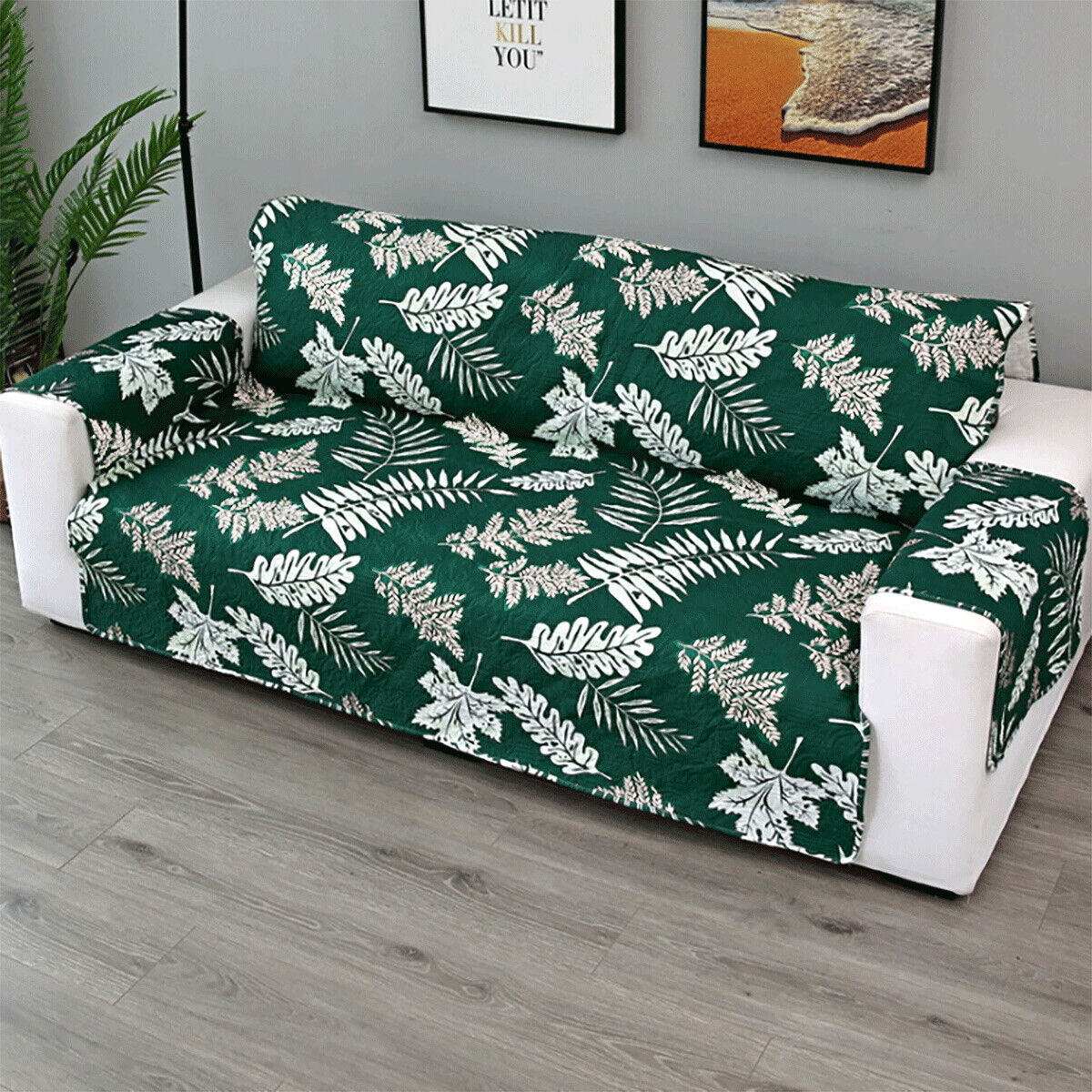 1/2/3 Seater Pet Sofa Protector Cover Quilted Couch Covers Lounge Slipcover