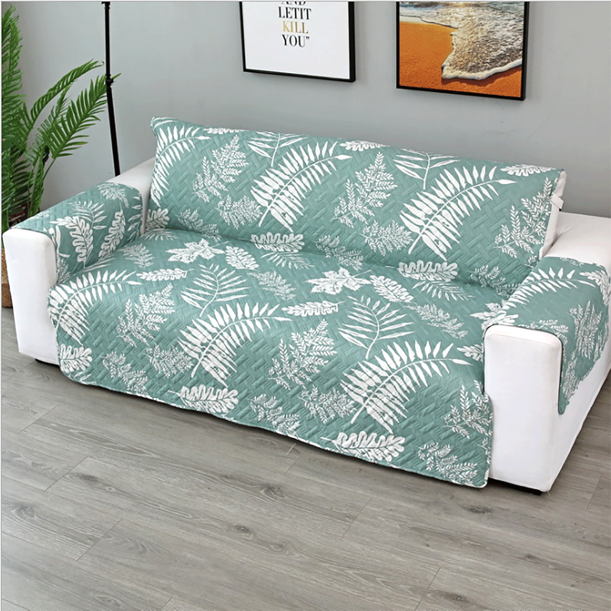 1/2/3 Seater Pet Sofa Protector Cover Quilted Couch Covers Lounge Slipcover
