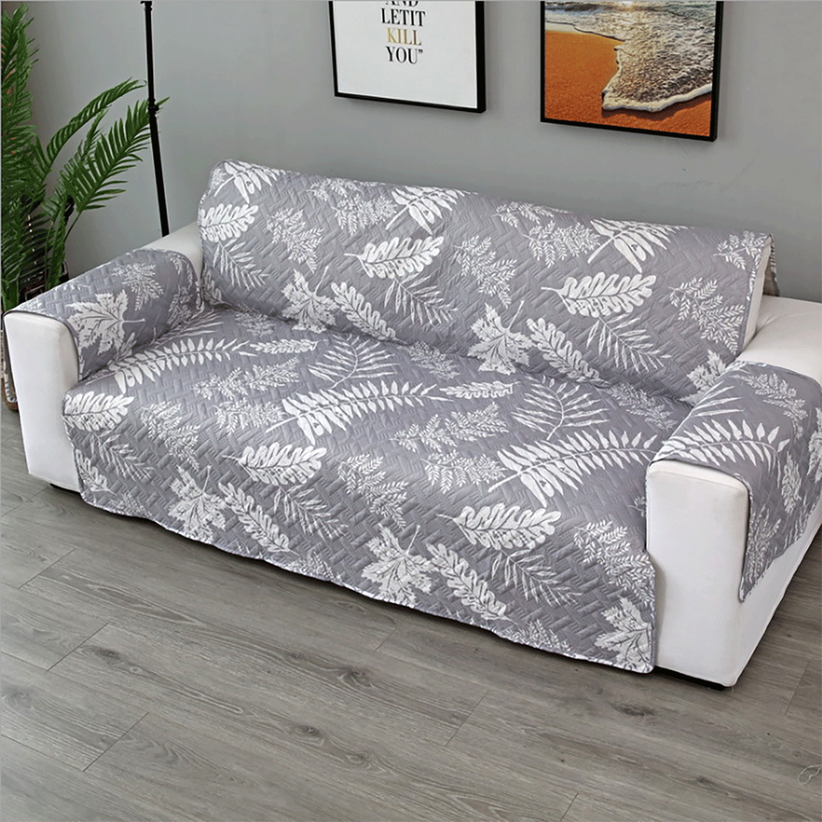 1/2/3 Seater Pet Sofa Protector Cover Quilted Couch Covers Lounge Slipcover
