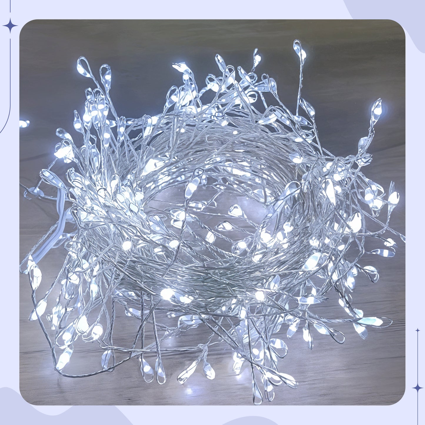 LED Firecracker String Lights – Dazzling Copper Wire Sparkle