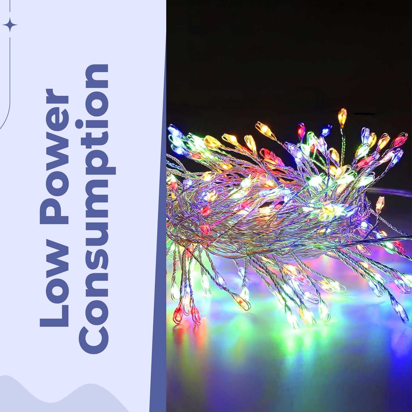 LED Firecracker String Lights – Dazzling Copper Wire Sparkle