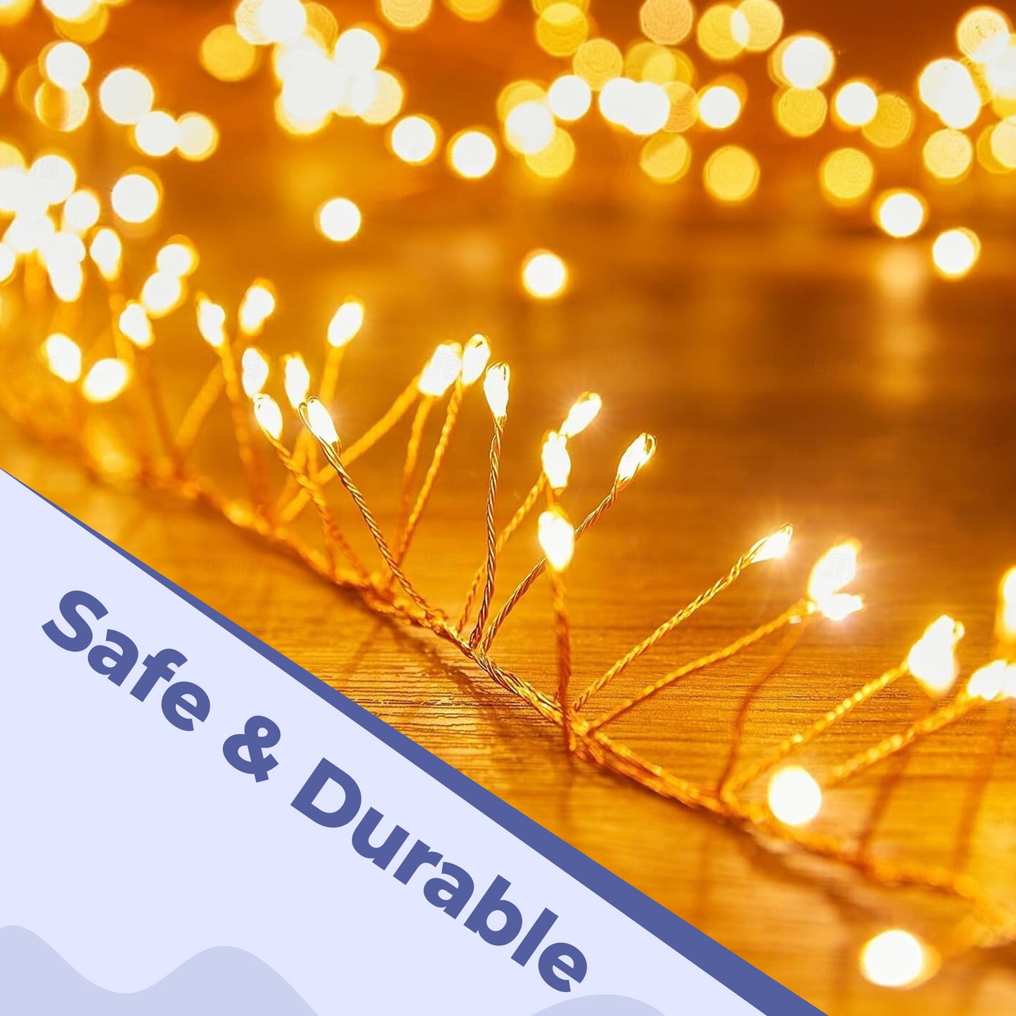 LED Firecracker String Lights – Dazzling Copper Wire Sparkle