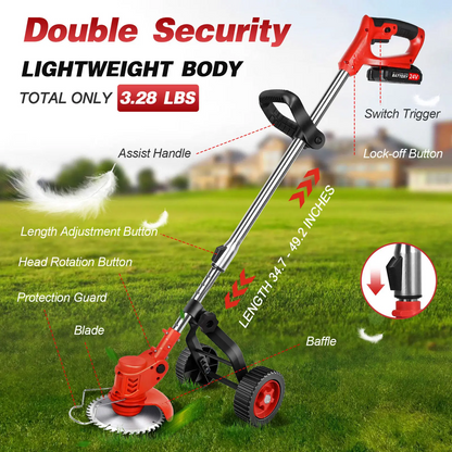 3-in-1 Wireless Turf Trimmer