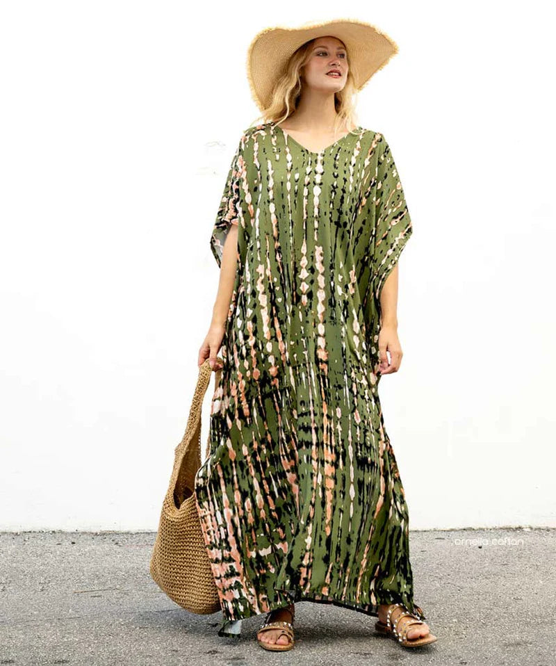 Women's Boho Beach Dress - Cover up Kaftan