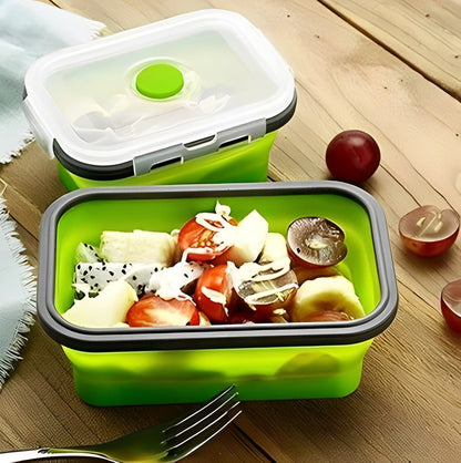 Silicone Food Storage Collapsible Containers for Kitchen, Bento Lunches and Leftovers (4-PCS)