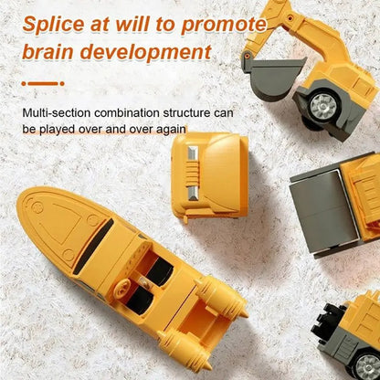 Magnetic Transform Engineering Car - Assembled Toy for Creative Play