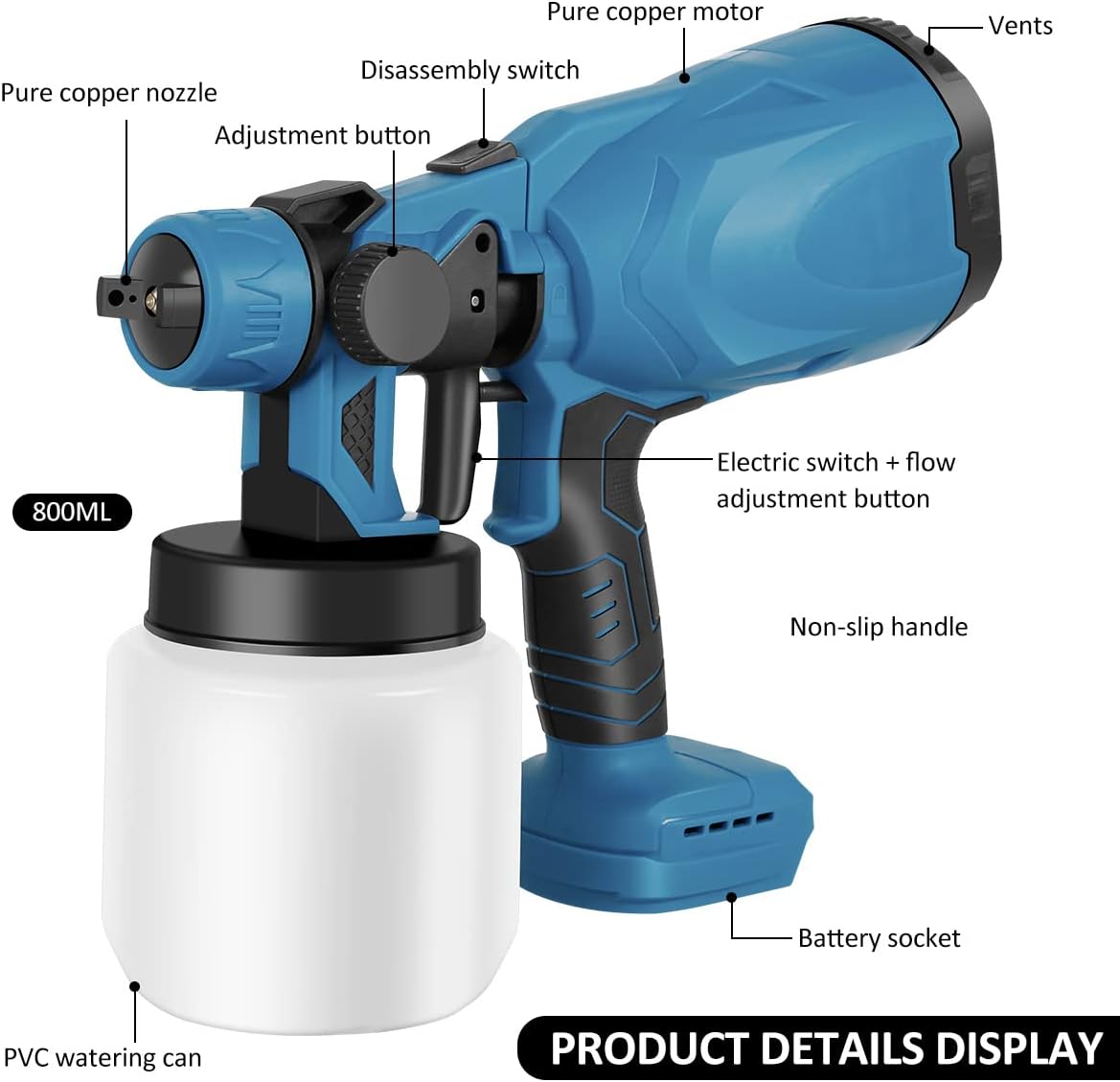 Cordless Paint Jet Pro Twin Battery - Powerful & Easy Maintenance