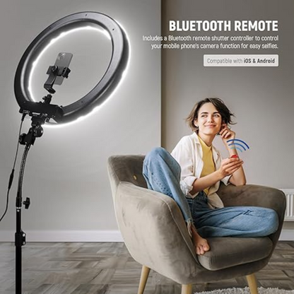 Premium Ring Light - Powerful 55W output for bright and clear lighting